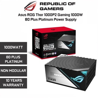 POWER SUPPLY (อุปกรณ์จ่ายไฟ) ASUS ROG THOR 1000P2 GAMING - 1000W (80 PLUS PLATINUM) รับประกัน 10 - Y