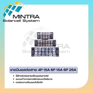Bigone เทอร์มินอลบล็อก 4, 6 ช่อง 15A 25A บล๊อกต่อสายไฟ