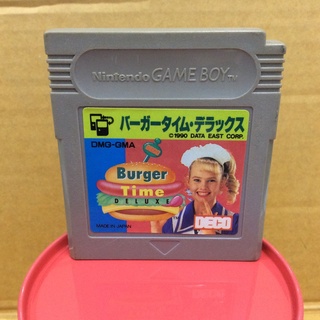 ตลับแท้ [GB] [0184] Burger Time Deluxe (Japan) (DMG-GMA) Gameboy Game Boy Original เกมบอย