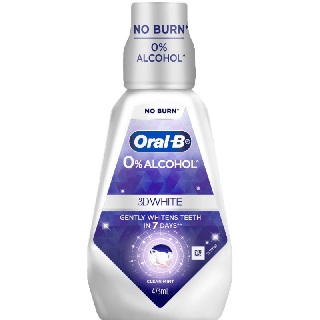 Oral-B ออรัลบี น้ำยาบ้วนปาก ทรีดีไวท์ 473 มล. 1 ขวด ฟันขาวขึ้นอย่างเป็นธรรมชาติใน 7 วัน Mouthwash 3D White 473ml