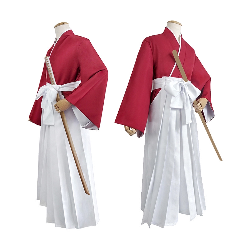 【Ready stock】Anime Rurouni Kenshin Sword Heart cosplay clothing