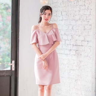 Lopilla Pink Dress เดรสชมพู มือ1 ใส่ออกงาน (จากราคาเต็ม 790 บาท)