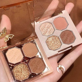 DIKALU COCO VENUS  พาเลทอายแชโดว์ 4 สี เนื้อดินน้ำมัน ใยไหม แมท ประกายชิมเมอร์สีสวยมาก Eye shadow Mini Jewelry