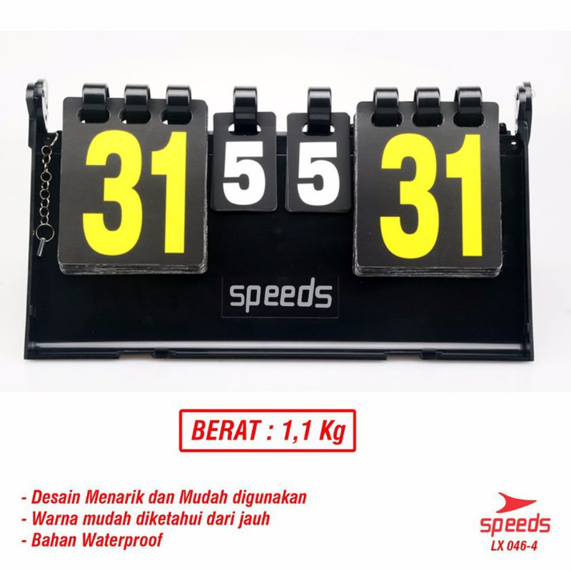 SCORE BOARD PORTABLE SPEEDS SCOREBOARD สําหรับกีฬา