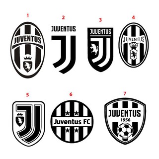 สติ๊กเกอร์ ตัด ติด แต่งรถ ทีม ฟุตบอล ยูเวนตุส สูง 6 นิ้ว PVC Car Decal Juventus FC die-cut Sticker Soccer