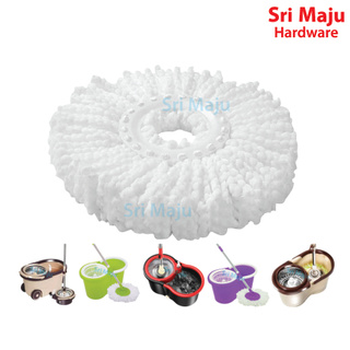 Maju MPR-ROSP แผ่นไม้ถูพื้นไมโครไฟเบอร์ ทรงกลม แบบเปลี่ยน สําหรับ Easy Spin Magic 360 Spin Mop Lantai Baldi