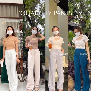 [ลด15% ใส่โค้ด 5DD100 ] QUAINTTY Pants กางเกงผ้า เนื้อผ้าพรีเมี่ยม ผ้าไม่บาง 🥰