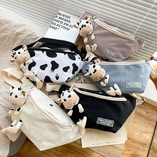 พร้อมส่ง!! กระเป๋าคาดอก Calf ส่งฟรี