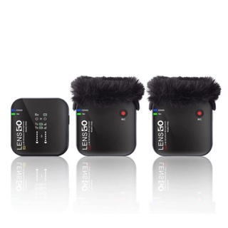 LENSGO LAVALIER WIRELESS MICROPHONE 2.4G 348C ไมค์ไร้สายหนีบปกเสื้อ รับประกัน1 ปี