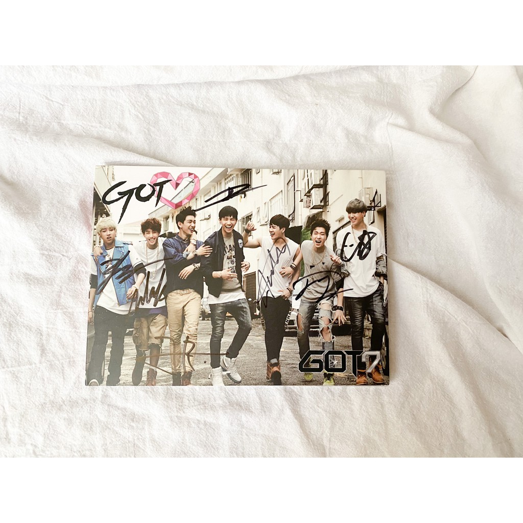 อัลบั้มไซน์ Got Love Got7 มีลายเซ็นต์ครบ 7 คน ลายเซ็นต์แท้ ควรแค่แก่การสะสม