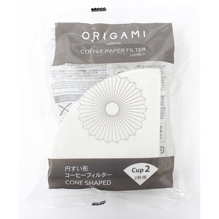 ORIGAMI Paper Filter กระดาษกรองกาแฟฟิลเตอร์ ทรงกรวย 100 แผ่น