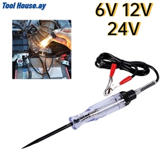 [เครื่องทดสอบวงจรไฟฟ้า] ปากกาทดสอบแรงดันไฟฟ้า 6V 12V 24V Dc สําหรับรถยนต์รถบรรทุก