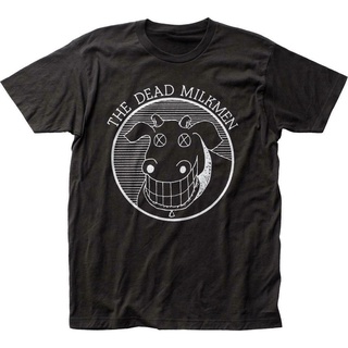 tshirtเสื้อยืดคอกลมฤดูร้อนเสื้อยืด พิมพ์ลายโลโก้วัว Dead Milkmen ขนาดใหญ่ แฟชั่นสําหรับผู้ชายSto4XL