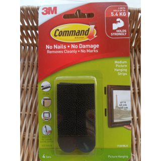 3M Command เทปหนามเตย dual lock ชนิดลอกออกได้ ขนาดกลาง สีดำ