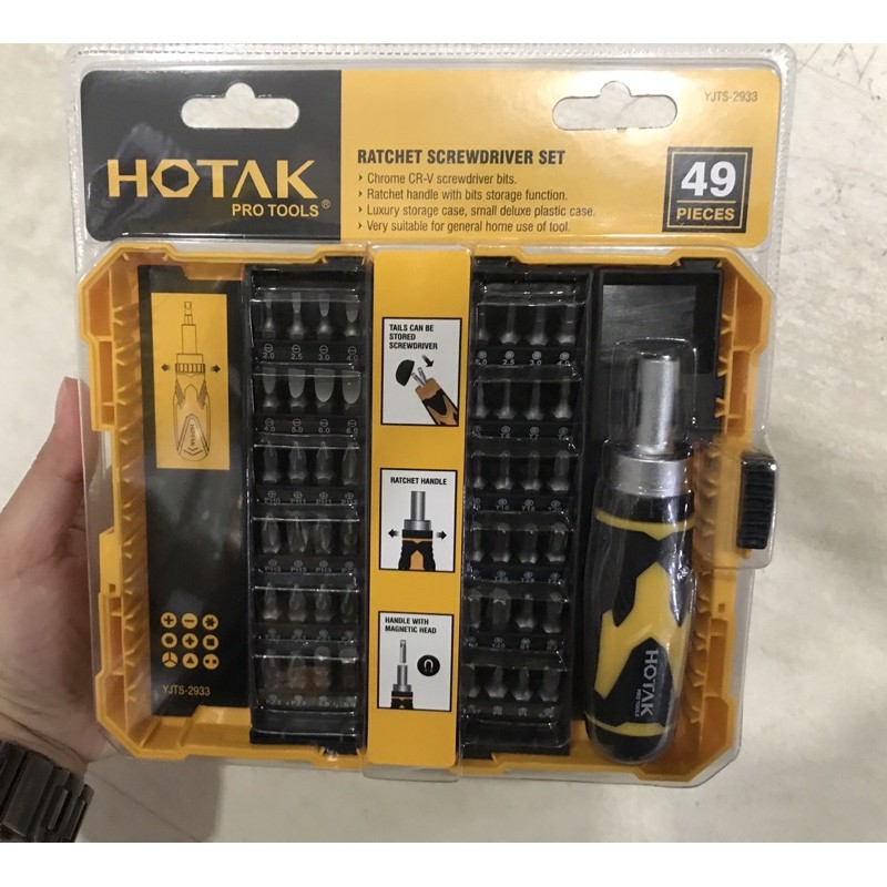 ชุดไขควง HOTAK (49pcs) YJTS-2933 พร้อมกล่อง ของแท้💯