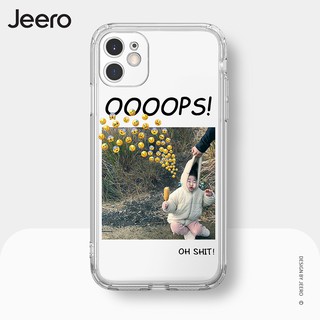 JEERO เคสไอโฟน เคสซิลิโคนนุ่มกันกระแทกใสการ์ตูนน่ารักตลก เคสโทรศัพท์ Compatible for iPhone 13 12 11 Pro Max SE 2020 X XR XS 8 7 Plus พลัส HFK61xy