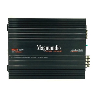 เพาเวอร์แอมป์ติดรถยนต์ดีๆ ราคาถูก MAGNUMDIO รุ่น MGN-10.4 CLASS AB 4CH สีดำ เครื่องเสียงติดรถยนต์