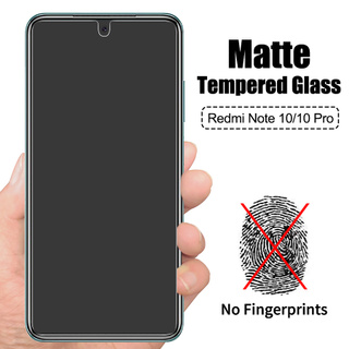 Xiaomi Mi Redmi Note 10 Pro Max Note 9 8 7 Pro Max 9T 9A 9C Poco F3 X3 NFC M3 Mi 10T Pro Anti-fingerprint Matte Frosted Tempered Glass Screen Protector