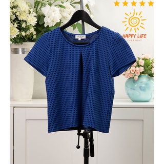 เสื้อมือสอง An MILLE เสื้อคอสูงผ้าลูกไม้แบบนิ่มแน่นๆไม่คัน ผ้าซัปในเป็นผ้ายืดได้ ใส่สบาย สีชมพูโอรสไซ้ส์สภาพดี สไลด์รูปด