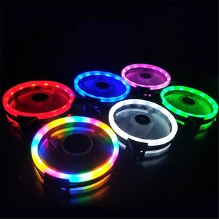 พัดลมเคส ไฟวงแหวน RGB/LED Standard 120mm. Molex 4pin