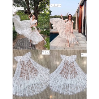 Dress:: ความสวย ความปังเราจัดให้อีกแล้วกับเดรสลูกไม้สีขาวราวกับเจ้าหญิง งานเเบรนด์janesuda