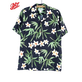 เสื้อฮาวาย TWO PALMS Bamboo Black HAWAII SHIRT