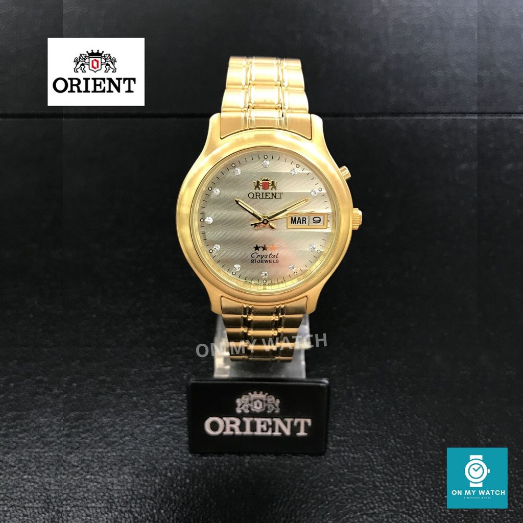 นาฬิกาข้อมือ ORIENT 3 Star รุ่น FEM0201VC9  สายทอง