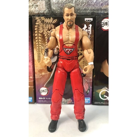 โมเดล มวยปล้ำ wwe kevin nash งาน jakks deluxe ตำหนิ รอยแตกเล็กๆ ที่ปลายกางเกง