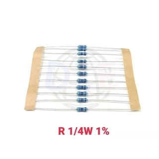R Resistor ตัวต้านทานขนาด 1/4w 1% ยี่ห้อ Royalohm (จำนวน 100 ตัว) **อ่านรายละเอียดก่อนสั่ง**