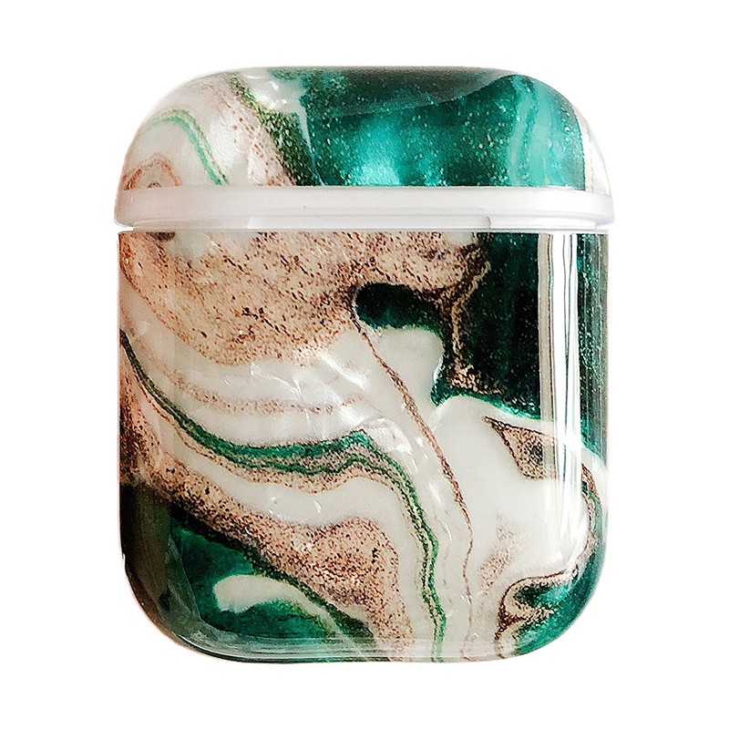 Hard PC Bluetooth Marble Skin Cover for Apple AirPods with Wireless Charging Case AirPods