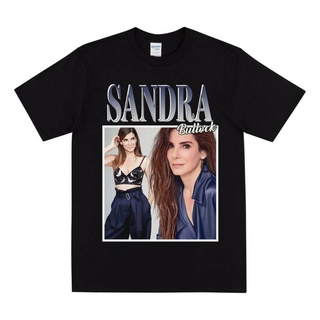 เสื้อยืด ผ้าฝ้าย พิมพ์ลาย Sandra Bullock สไตล์ฮิปฮอป สําหรับผู้ชาย และผู้หญิงS-5XL