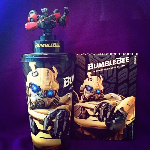 แก้วน้ำโรงหนัง บับเบิ้ลบี Bubblebee Topper Set ลายดิเซฟติคอล(ฝ่ายร้าย)