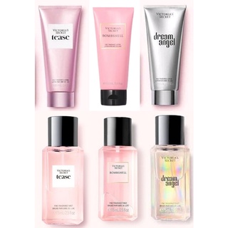 (Travel Size) Victorias Secret กลิ่น Tease , dream angel , Bombshell แบบ Lotion และ Mist  ใหม่แท้ 100% อเมริกา