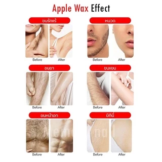 🍎 แว็กซ์กำจัดขน Red Apple แถมฟรี ❗️❗️ ไม้ปาดแว๊กซ์ แว็กซ์ขนจิมิได้ แว็กซ์ร้อนกำจัดขน เม็ด แว็กกำจัดขน