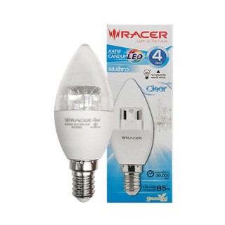 RACER หลอดไฟ LED Daylight รุ่น KATIE 4W E14/DL Candle กำลัง 4 วัตต์ สีขาว