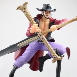 โมเดล ของเล่น วันพีช แดรคูล มิฮอว์ค Juracule Mihawk ONE PIECE ขวัญของเล่นทำมือ ตกแต่งโต๊ะSummit War of Marineford