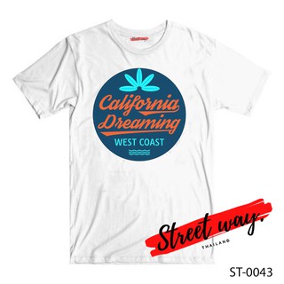 Street way ® เสื้อยืดลาย แนวสตรีท รุ่น California [ST-0043]