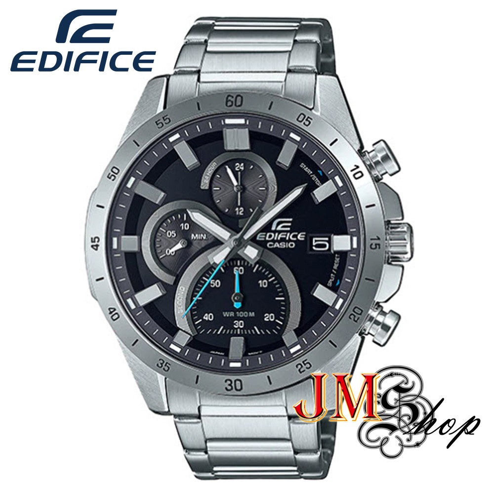 Casio Edifice นาฬิกาข้อมือผู้ชาย สายสแตนเลส รุ่น EFR-571D-1AVUDF (หน้าปัดสีดำ)