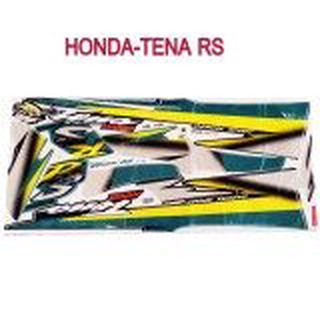 A สติ๊กเกอร์ติดรถมอเตอร์ไซด์ สำหรับ HONDA-TENA-RS เก่า สีเขียว