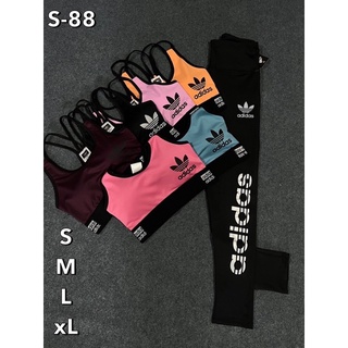 set2ชิ้น กางเกง3ส้วน  เสื้อ ชุดออกกำลังกาย ก-791
