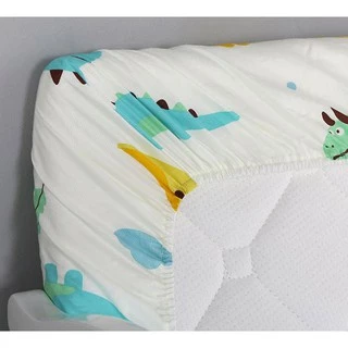 BabyBua ผ้าปูที่นอนเด็ก 120x65,70cm ขอบยางยืด ทำจาก cotton 100% ฝ้าย ผ้าปูเตียงเด็ก ปูเบาะนอนเด็ก พร้อมส่งจากไทย