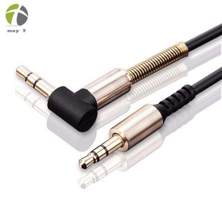 สายเสียง สายสปริง AUX audio หัวต่อตัว L 2 ขีด 3.5 mm stereo