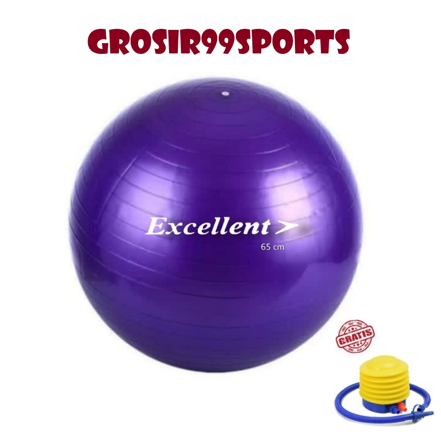 ใหม่ล่าสุด EXCELLENT 65CM GYM BALL ฟรีปั๊ม