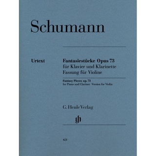 SCHUMANN Fantasy Pieces op. 73 for Piano and Clarinet (HN421)