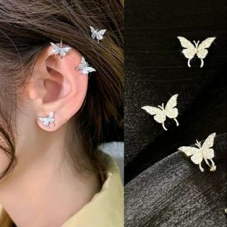 [ CLEARANCE SALE !! ] ต่างหูผีเสื้อ เซ็ท 3 ชิ้น • Butterfly Earrings Set