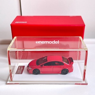 HONDA CIVIC FD2 MUGEN RR RED (ONEMODEL) ขนาด 1/64 รถเหล็ก รถของเล่น รถโมเดล