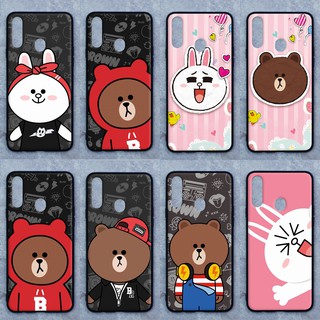 เคส Samsung A20s ลายหมีบราวน์  ขอบนิ่มหลังแข็ง เคสมือถือ เคสโทรศัพท์ Case