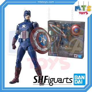 **MTS Toys**S.H.Figuarts Marvel Avengers : Captain America [Avengers Assemble Edition] ของแท้จากญี่ปุ่น