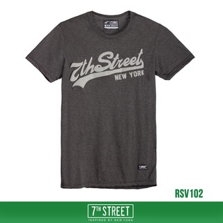 7th Street เสื้อยืด รุ่น RSV102 ทอปดำ ของแท้ 100%