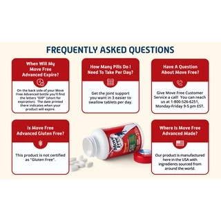 Move Free Advanced Plus MSM Glucosamine มูฟฟรี กลูโคซามีน ลดอาการปวดเข่า movefree อาหารเสริมบำรุงเข่า ข้อกระดูก ข้อต่อ